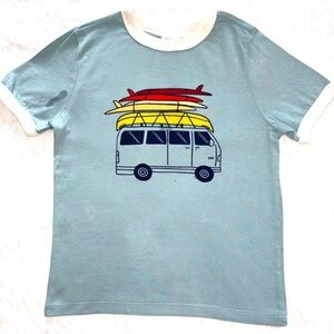 Hanna Andersson Surf Van Tee - Light Blue